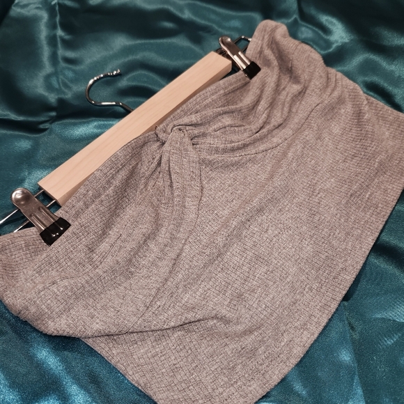 SHEIN Gray Wrap Ruched Bandeau - Picture 1 of 7